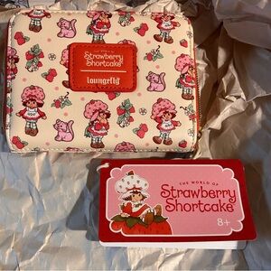 Loungefly Strawberry Shortcake Cream and Pink Wallet